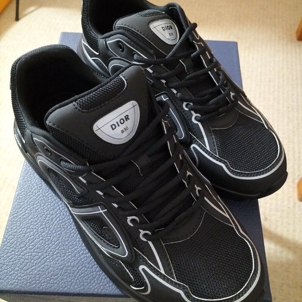 Dior B30 Microfibre Mesh Black Trainer - Picture 5 of 5